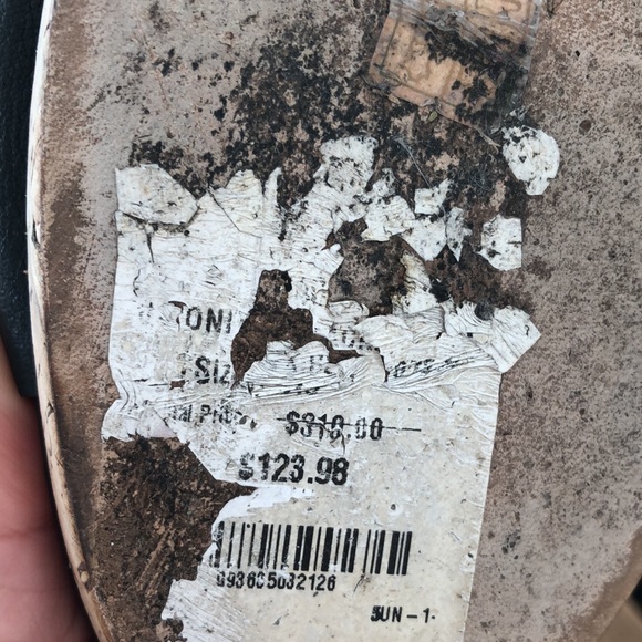 Sz8.5 Via spiga leather shoes with cork heels - Picture 5 of 5